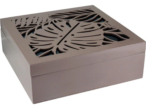 Surya Caixa Organizadora 7x20x20cm Mdf Marrom