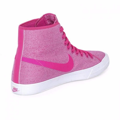 Zapatillas Nike Botitas Dama Primo Court Mid Canvas W Rosa