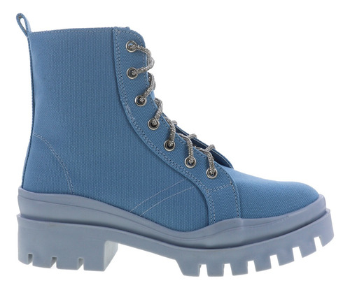 Imagen 2 de 4 de Botines Botas Dama Estilo Combate Agujetas De Brillos Erez