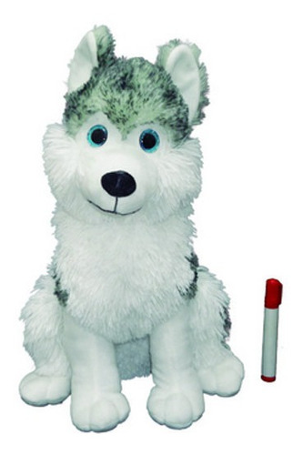 Siberiano Sentado 45cm Peluche Charko 3836