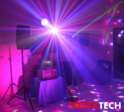Imagen 8 de 10 de Alquiler Sonido Parlantes Luces Dj Iluminacion Maquina Humo