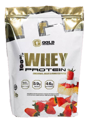 Whey Protein Gold Nutrition 5 Lbs Proteína 100% Whey Premium