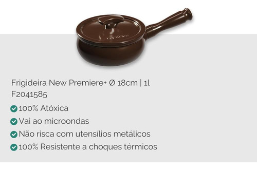 Jogo De Panelas Ceraflame New Premiere+ 5 Pç Chocolate