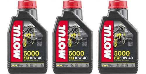 3l Óleo Motul 5000 4t 10w40 Ninja Er Versys Vstrom Gsxr Xj6