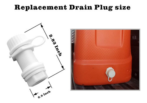 Enchufe Drenaje Roscado Repuesto Para Refrigerador Tapa