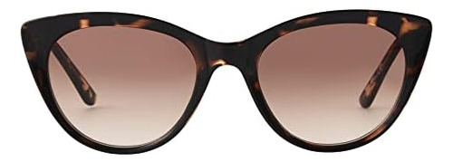 Nine West Mujeres Cora Anteojos De Sol Ojo De Gato, Tortuga