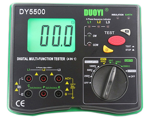 Medidor De Resistencia Multifuncional Digital Duoyi Dy5500 V