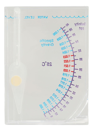 Medidor De Salinidad De Plástico Transparente Con Hidrómetro