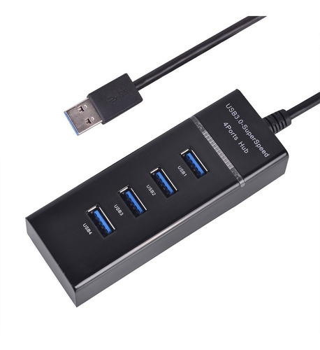 Hub Multipuertos Usb 3.0 4 Puertos De Alta Velocidad 5gbps