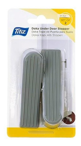 Imagen 3 de 5 de Pack 2 Topes Para Puertas A Piso Tipo Cuña Doka Titiz ®