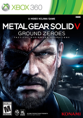 Jogo Metal Gear Solid V Ground Zeroes Xbox 360 Frete Grátis