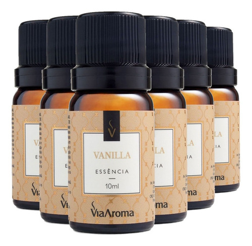 Essência Vanilla 6 X 10ml - Via Aroma