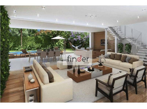 Hípica Max Garden Na Granja Julieta, Casa De Condomínio Em Construção Na Alameda Calicut, 72. 517 M², Jardim Privativo Com Piscina, 4 Suítes E 6 Vagas - Ca0961