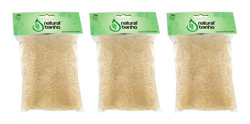 Imagem 1 de 1 de Natural Banho Bucha Vegetal 15cm (kit C/03)