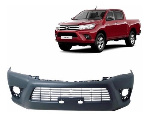 Parachoque Delantero Toyota Hilux 2.4 2016/2018  Con Rejilla