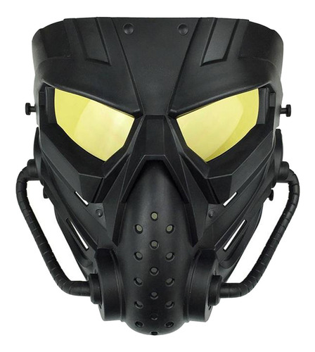Imagen 4 de 12 de Máscaras Faciales Completas Juego De Caza Amarillo Negro
