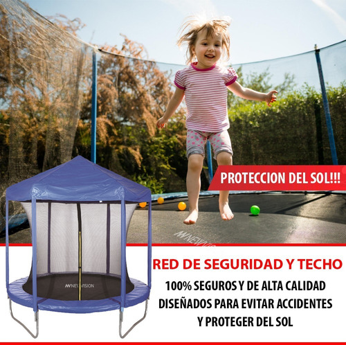Cama Elastica Saltarina Niños Adulto Grande 3 Metros + Techo