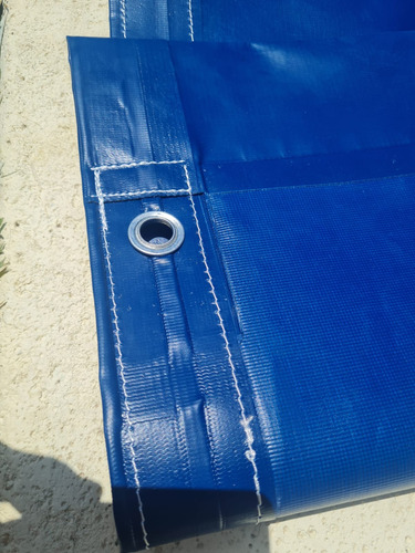 Cubre Piscina De Lona Cobertor Pileta Azul