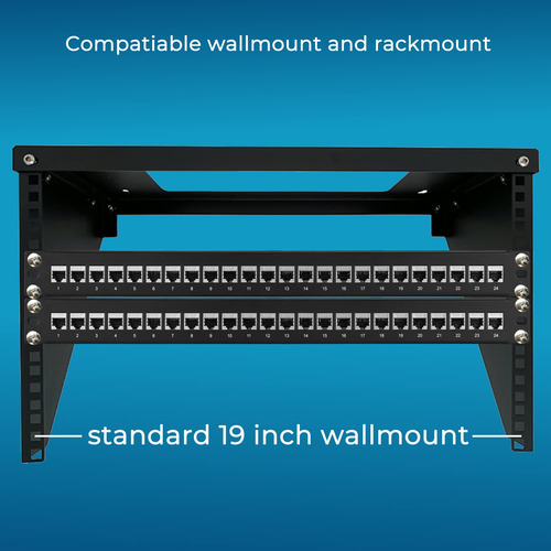 Rapink Patch Panel 24 Puertos Cat7 Con Inline Keystone 10g