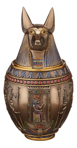 Egipcio Canopic Jar Estatua Escultura, Gato