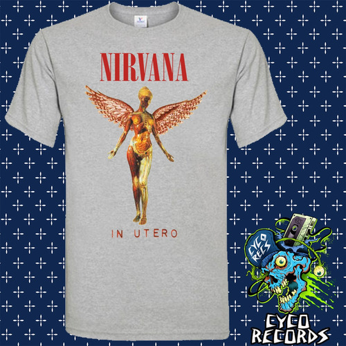 Nirvana - In Utero - Gris - Rock - Polera- Cyco Records