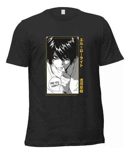 Remera Anime Death Note L Lawliet N02 A2 Unisex