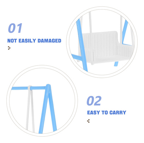 Mini Swing: Móveis De Casa De Bonecas Porch Swing Em Miniatu