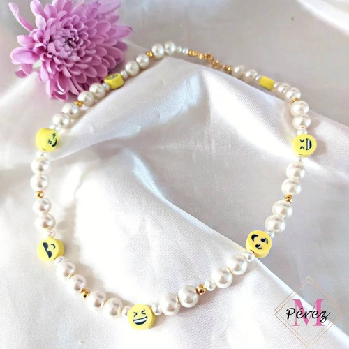 Collar De Perlas Con Emojis