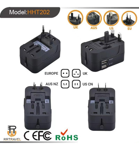 Universal Travel Plug Adapter Usb