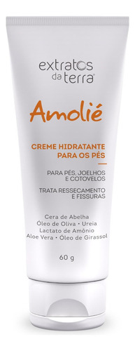 Amolié Creme Hidratante Para Os Pés 60g Extratos Da Terra