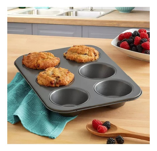 Molde Metálico De Cupcake Molde De Magdalena Molde Muffin 6c