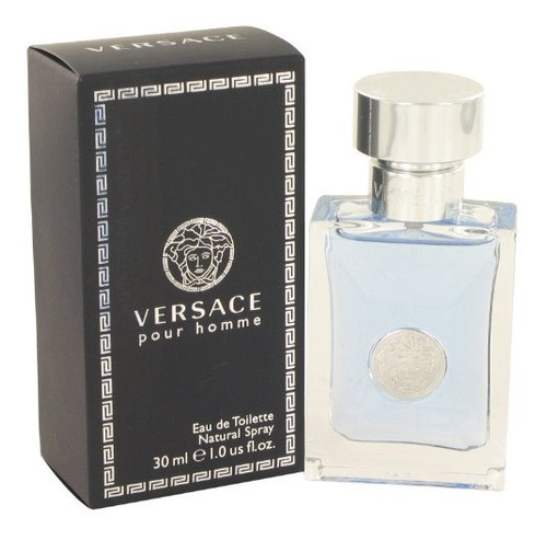 Eau De Toilette En Aerosol Natural Versace Pour Homme, 1 Oz