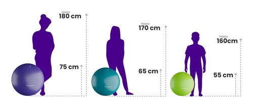 Pelota De Ejercicio B-ball 65cm Yoga, Pilates, Funcional
