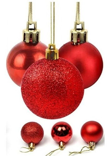 Pack De 12 Esferas Bambalinas Navideñas Adornos Navidad 6cm