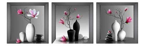 2 X 3x Impresión Floral De Arte De Pared,, De