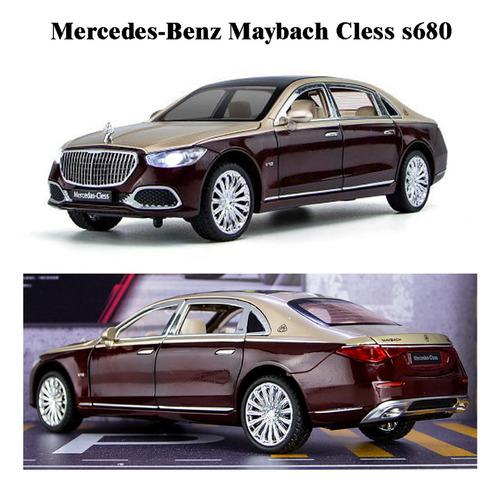 2023 Mercedes Benz Maybach S680 Miniatura Metal Coche 1/24