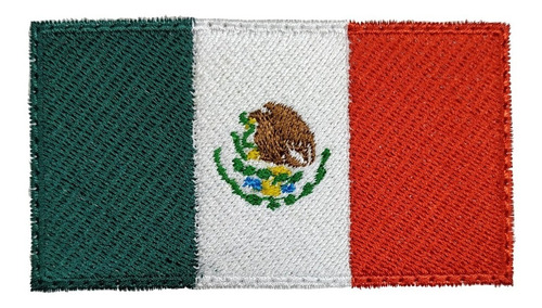 Bandera De México Parche 100% Bordado