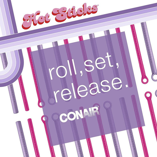 Spray de cabelo Conair Hotsticks, 7 pequenos e 7 médios