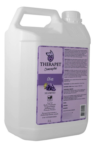 Shampoo Therapet Uva Banho Tosa 5l Original