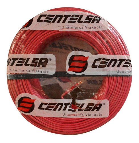 Cable Centelsa 7 Hilos 12 X 100 Mts (rojo)
