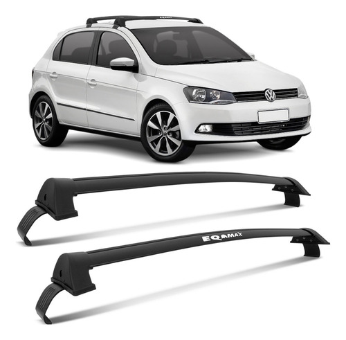 Barras De Techo Eqmax Volkswagen Gol G6 2012-2017 Negro