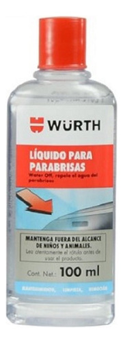 Liquido Para Parabrisas Repele Agua- Water Off Wurth - 100ml