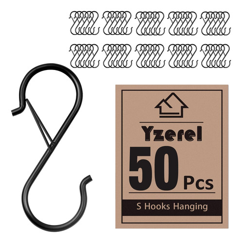 Yzerel 50 Ganchos En Forma De S Con Hebilla De Seguridad Par