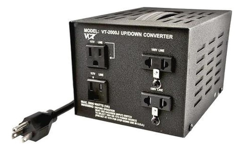 Vt-2000j Japan 100 Volt To Usa 110 Volt Voltage Convert...