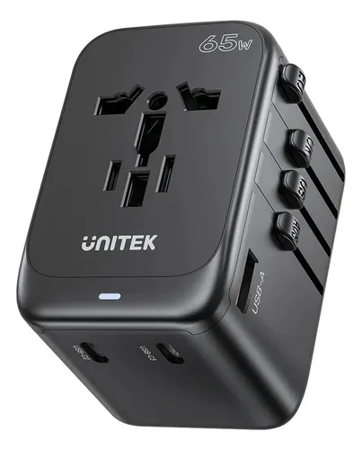 Cargador / Adaptador Universal Unitek 65w - Usb-c , Usb 3.0 Color Negro