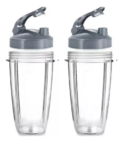 2 Vasos Para Nutribullet 32 Oz Con Tapa Gym To Go