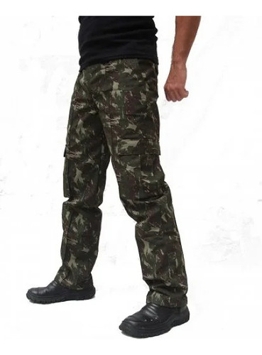 Calça Camuflada Militar Rip Stop Tam 54