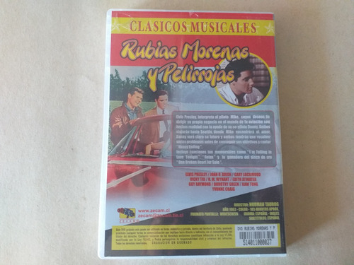 Dvd Pelicula Elvis Presley / Rubias, Morenas Y Pelirrojas