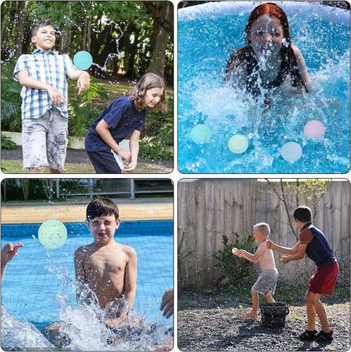 Globos De Agua Reutilizables Con Imanes Juego Pelota Alberca