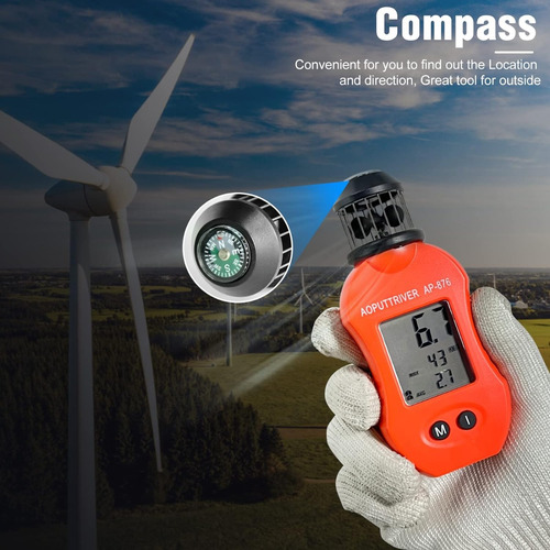 Anemometro Para Medir Velocidad Del Viento Temperatura